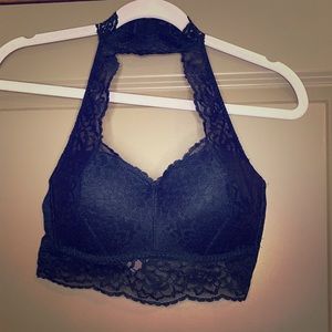 PINK padded bralette with chocker